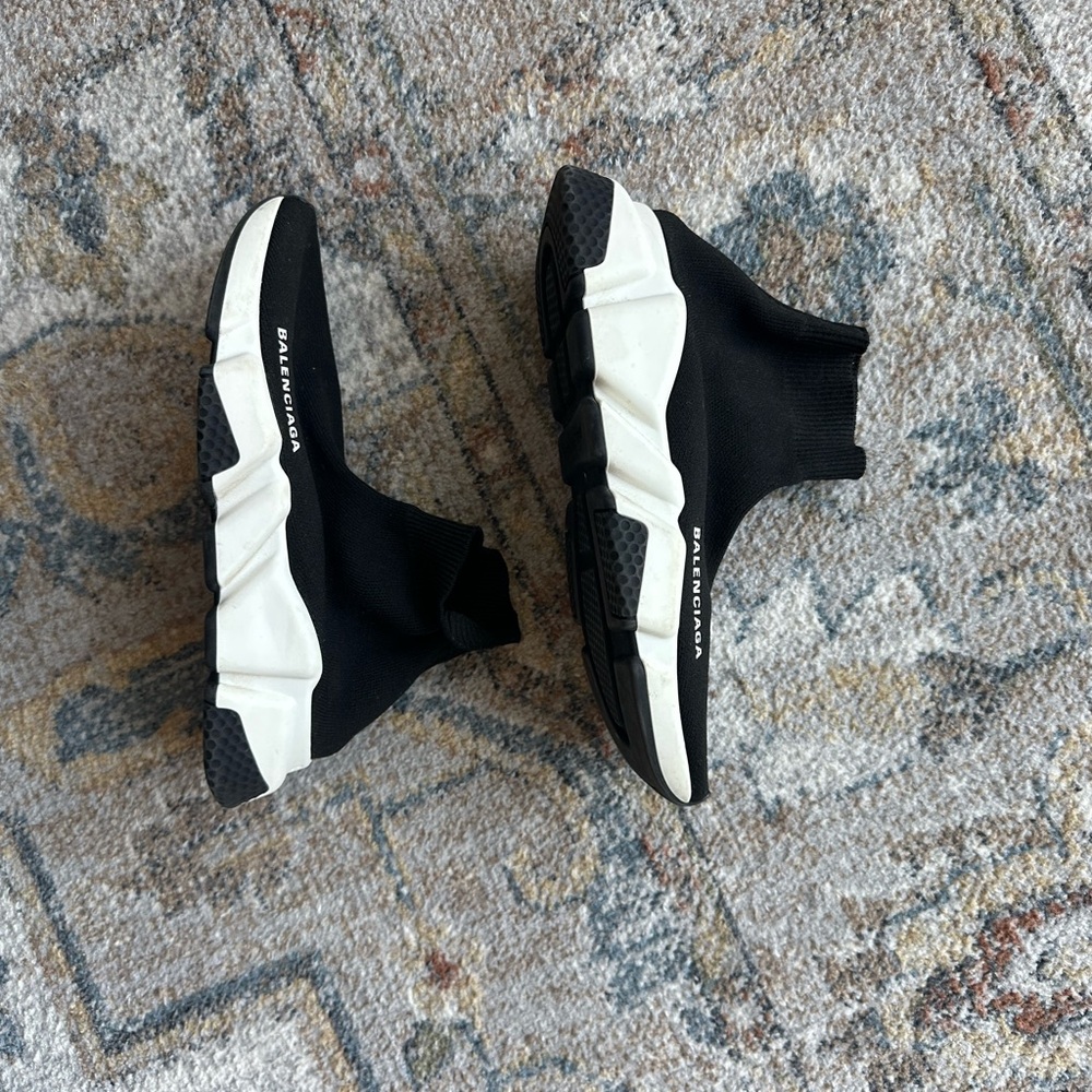 Balenciaga Black and White Sneakers